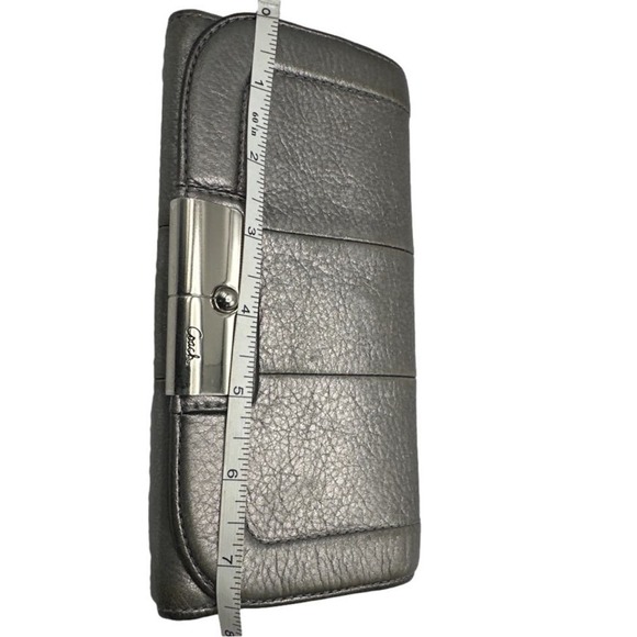 COACH Metallic Silver Wallet - Picture 13 of 13
